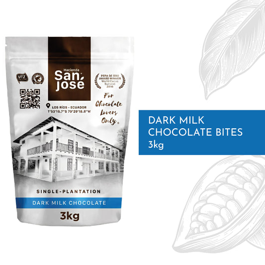 45% Milk Cacao Bites – Smooth Milk Chocolate from Ecuador 3kg
